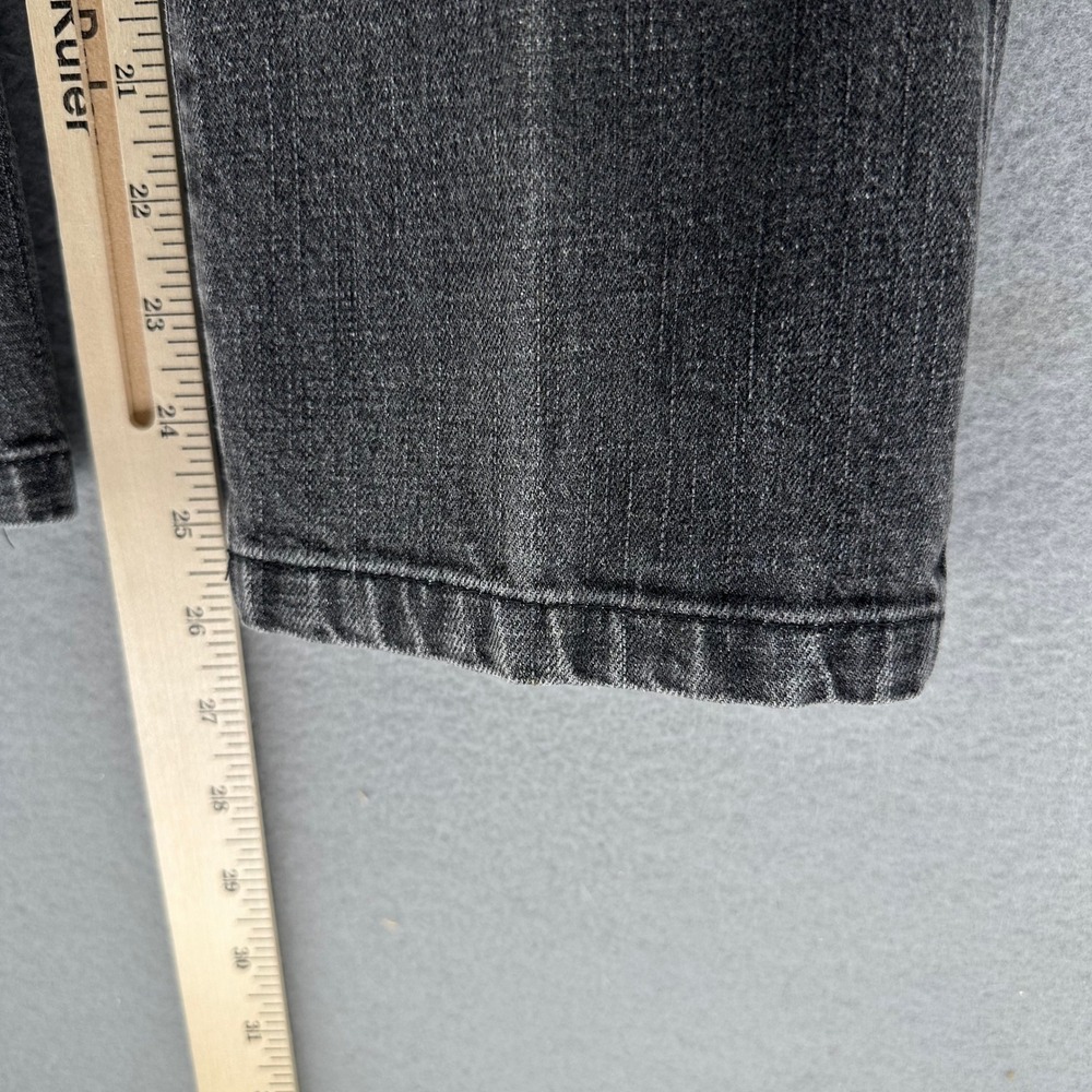Lauren Jeans Co. Ralph Lauren Black Wash Straight Leg Jeans Women's 12P 32x26" - Picture 7 of 8